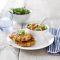 Lentil and corn fritters with tomato and avocado salsa