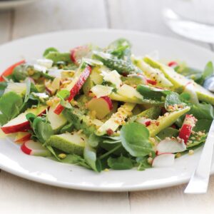Apple, avocado and watercress salad