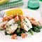 Asparagus, ricotta and basil-stuffed chicken