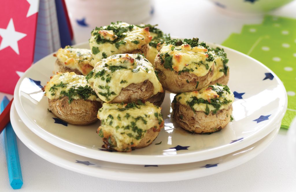 Baked cheesy mushrooms Baked cheesy mushrooms
