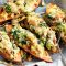 Baked kumara with tuna and sour cream
