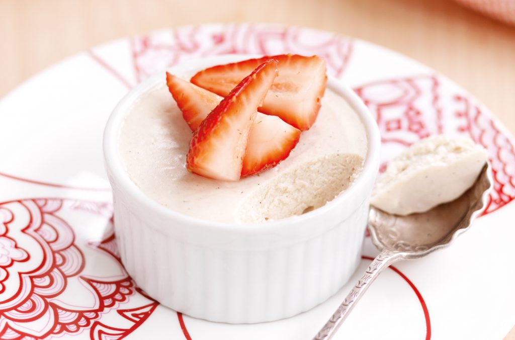 Baked ricotta with strawberries Baked ricotta with strawberries