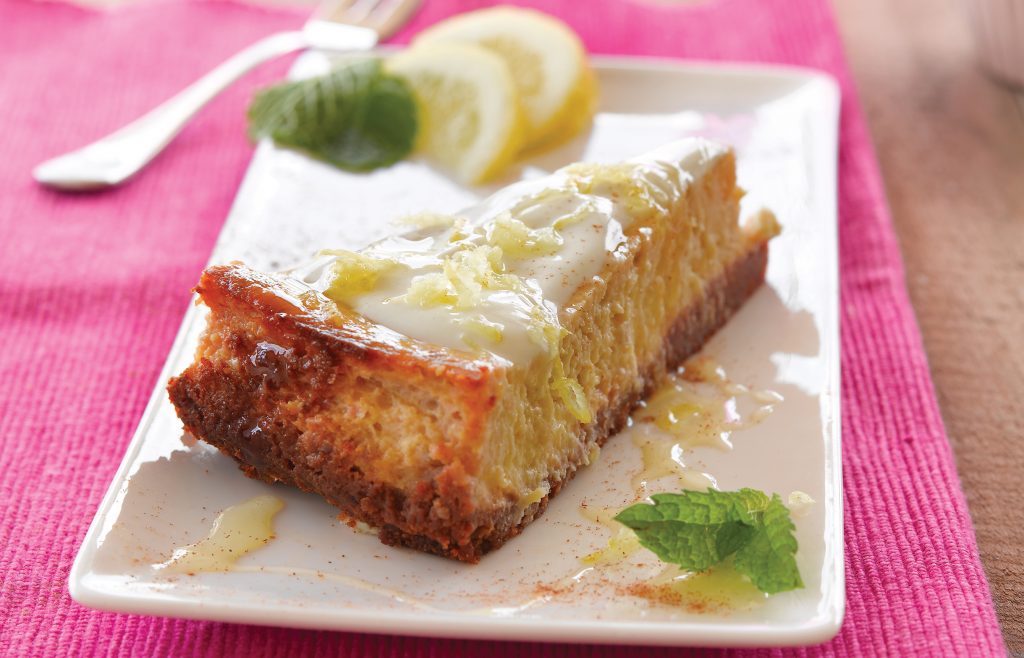 Banana and honey cheesecake