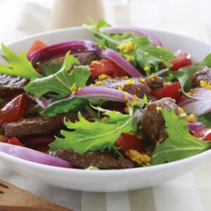 Barbecued beef and orange salad