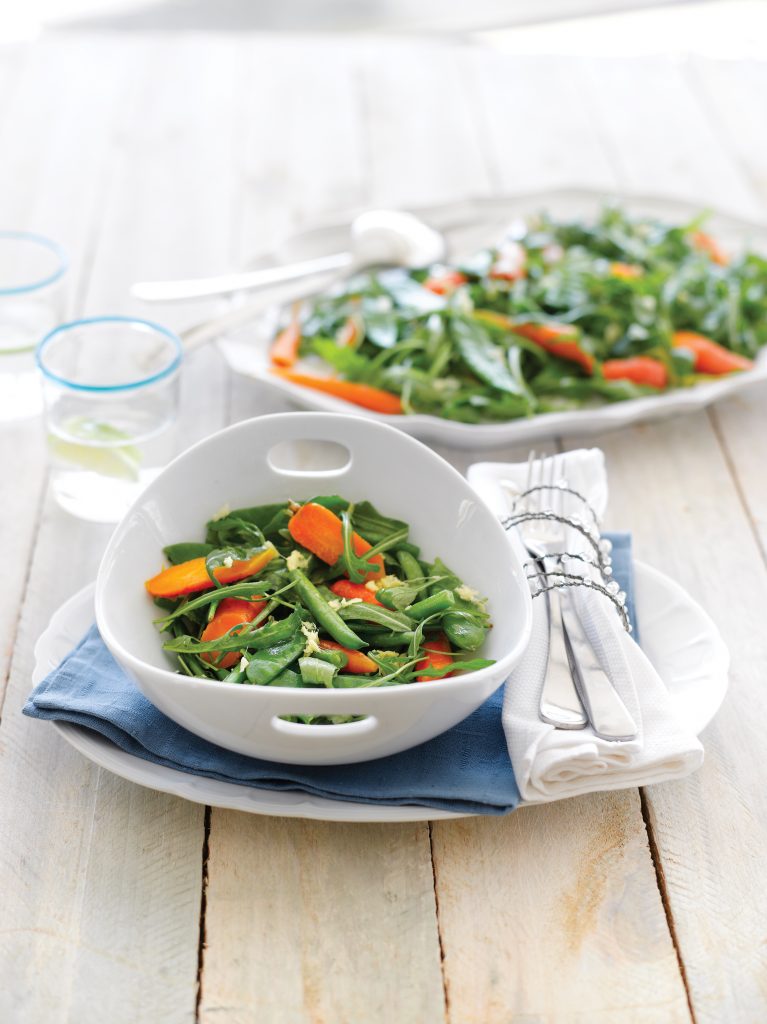 Beans and peas in ginger dressing Beans and peas in ginger dressing