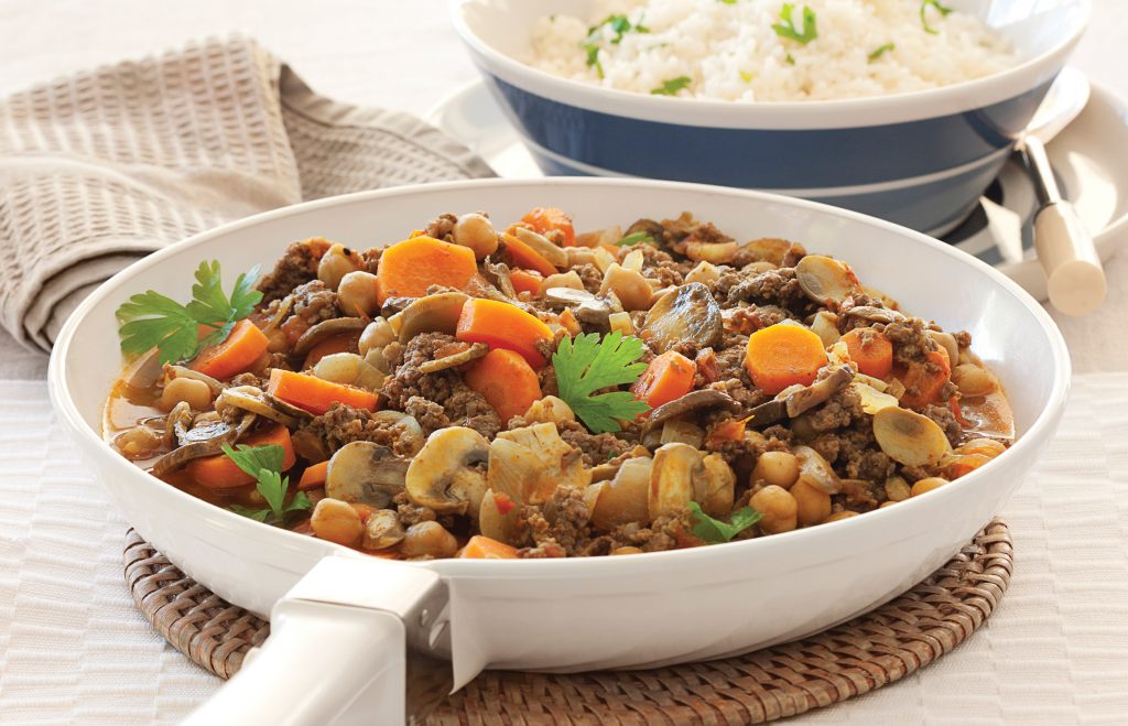 Beef and veggie speedy curry