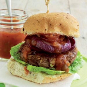 Beef ‘n’ bean burger