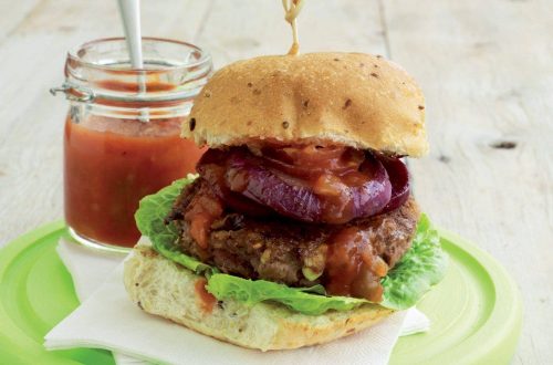 Beef ‘n’ bean burger
