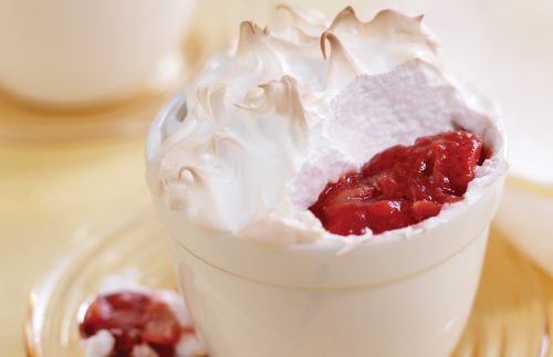 Berry-rhubarb pots