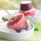 Blackcurrant berry ices