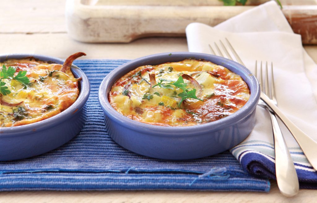 Capsicum and potato frittata Capsicum and potato frittata