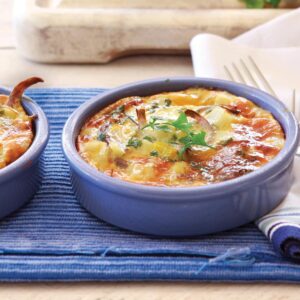 Capsicum and potato frittata