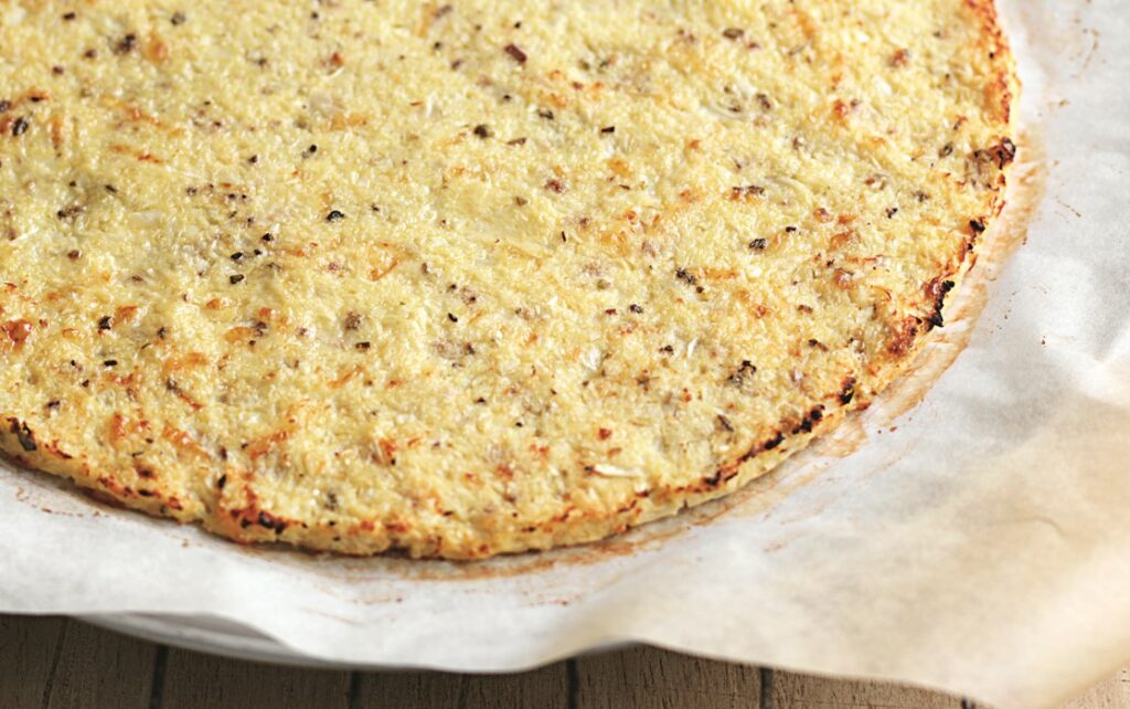 Cauliflower pizza base Cauliflower pizza base