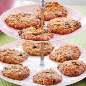 Chewy honey oatmeal cookies