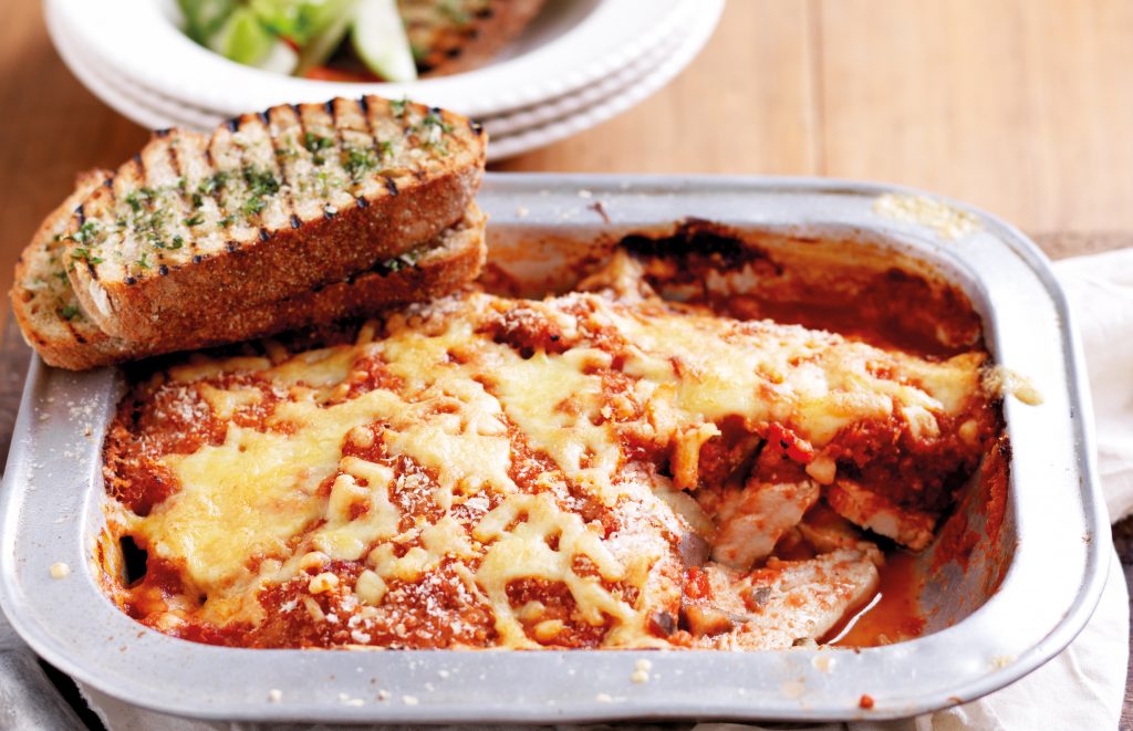 Chicken and eggplant parmigiana Chicken and eggplant parmigiana