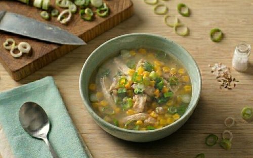 Chicken and sweetcorn soup