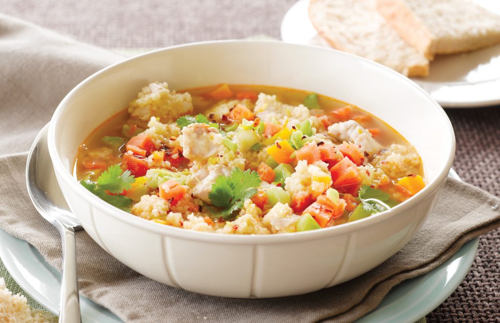 Chicken and vege couscous soup Chicken and vege couscous soup