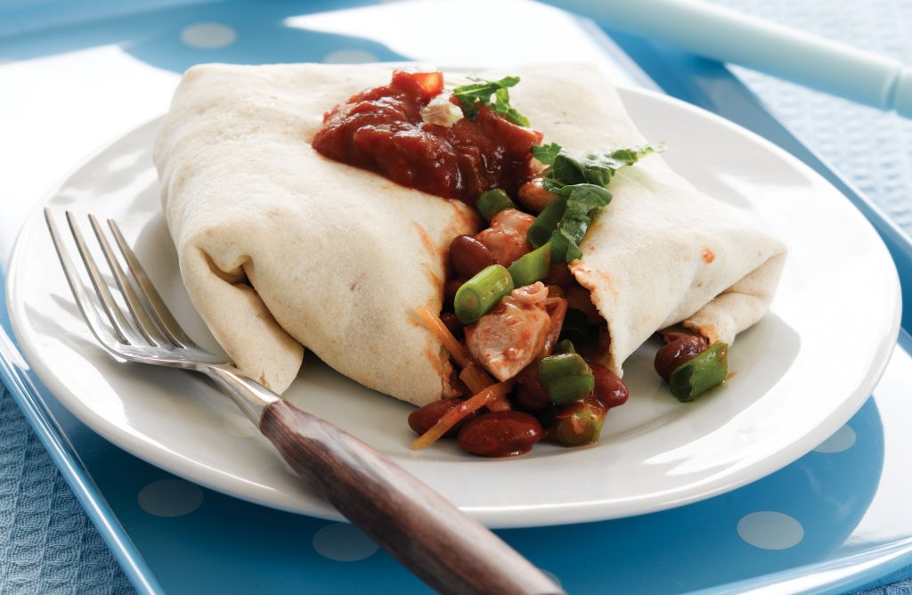 Chicken burritos