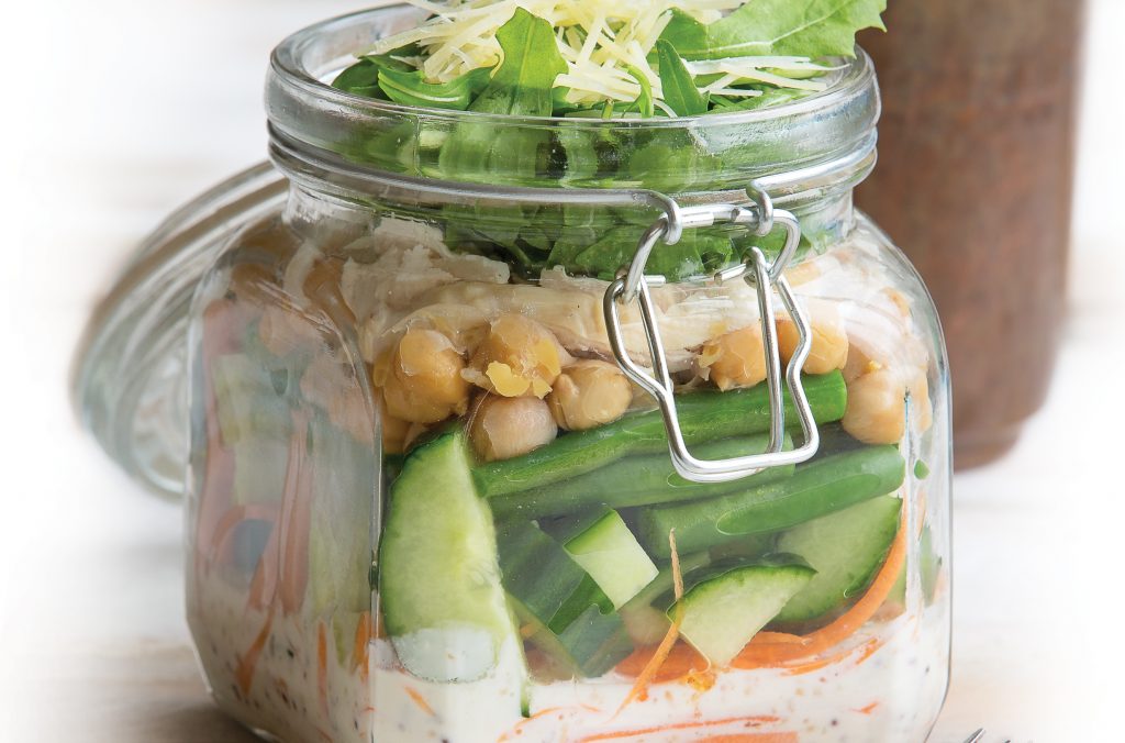 Chicken chickpea salad