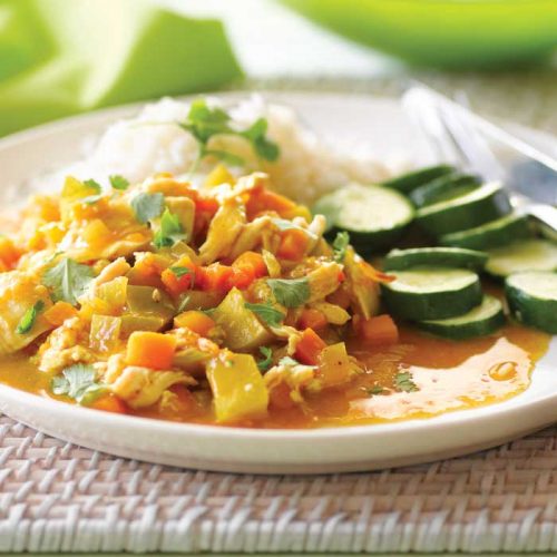 Chicken, mango and pumpkin curry