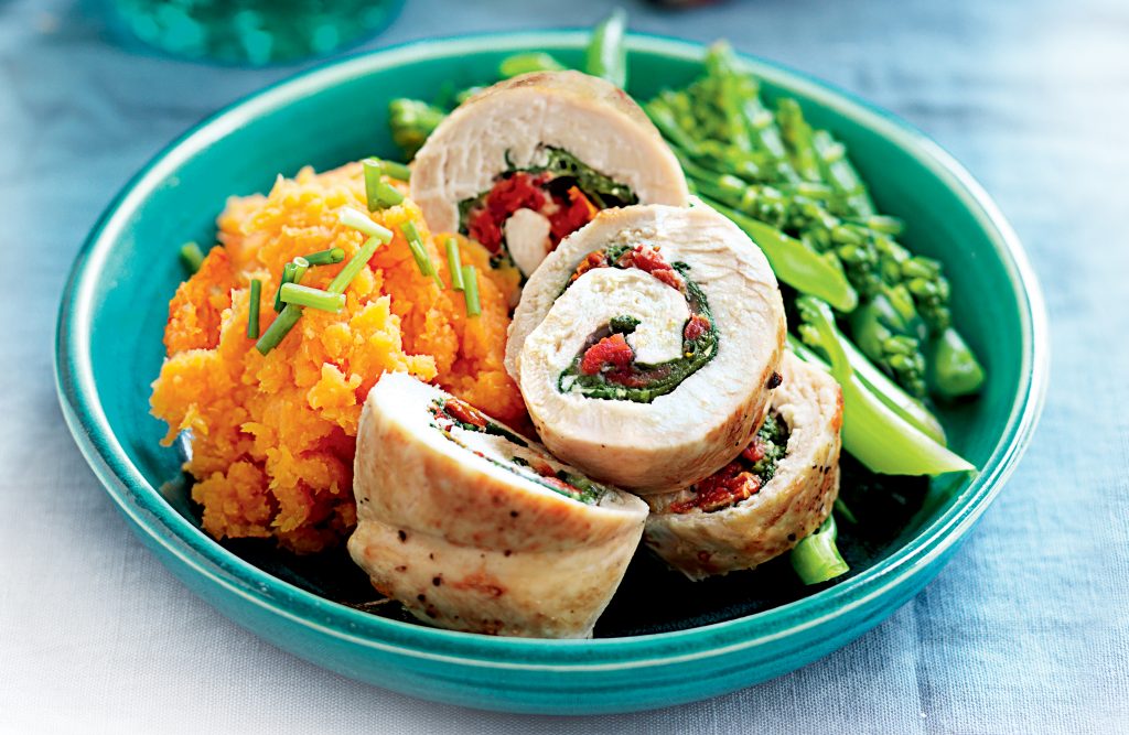 Chicken rolls with sun-dried tomatoes Chicken rolls with sun-dried tomatoes