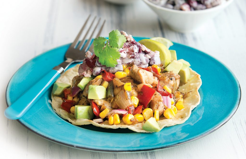 Chicken tostadas Chicken tostadas