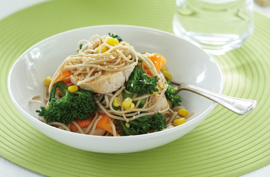 Chicken and soba noodle salad Chicken and soba noodle salad