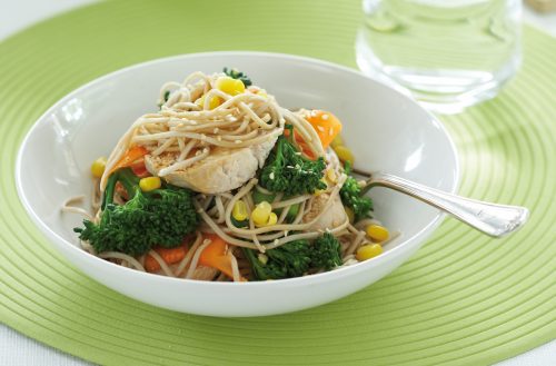 Chicken and soba noodle salad