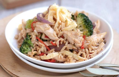 Chilli chicken fried rice