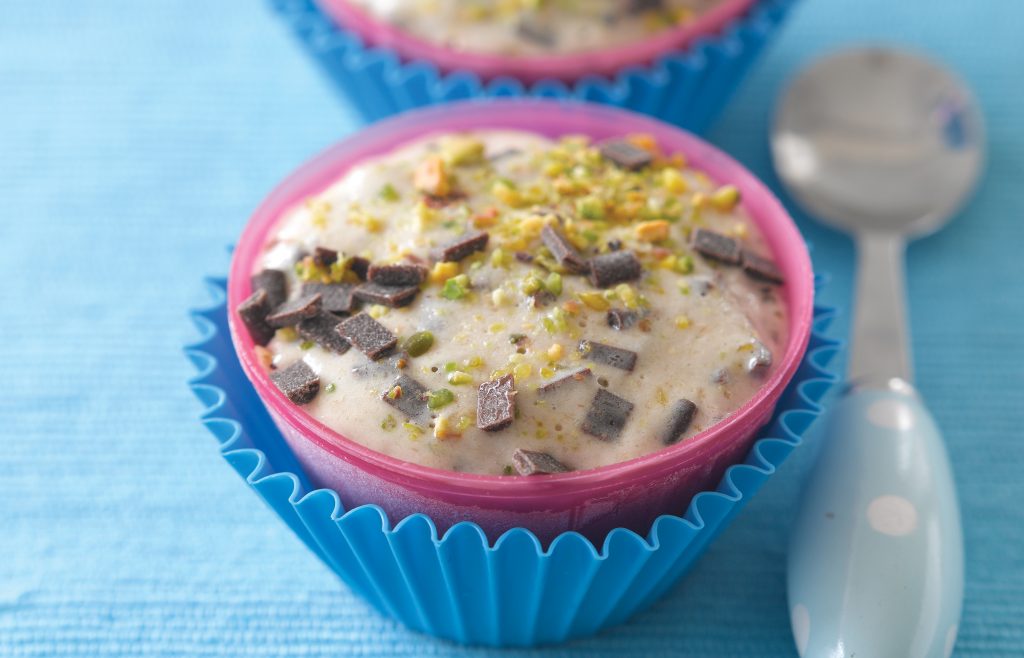 Chocolate chip and pistachio ice cream Chocolate chip and pistachio ice cream