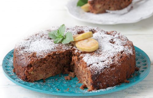 Chocolate feijoa cake