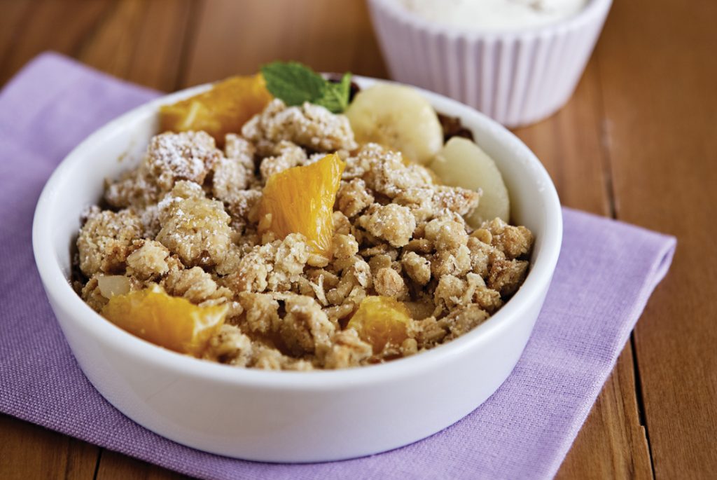 Citrus pear crumbles Citrus pear crumbles