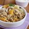 Citrus pear crumbles