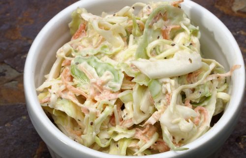 Coleslaw with creamy dressing