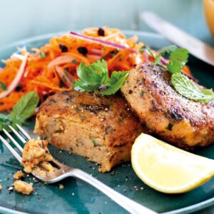 Coriander potato cakes