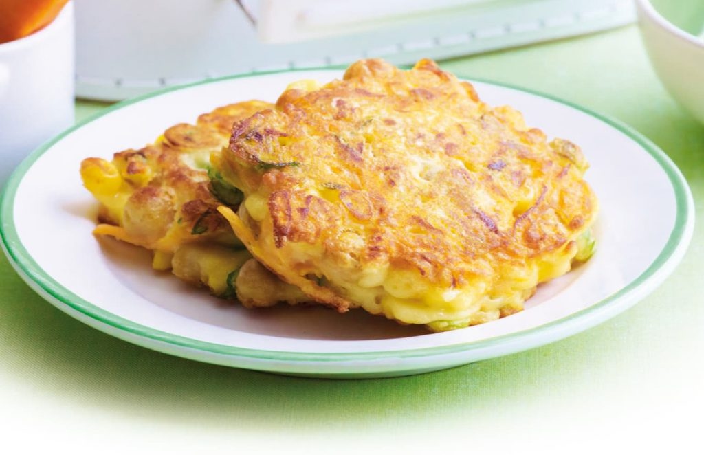 Chickpea fritters with vegetables Chickpea fritters with vegetables