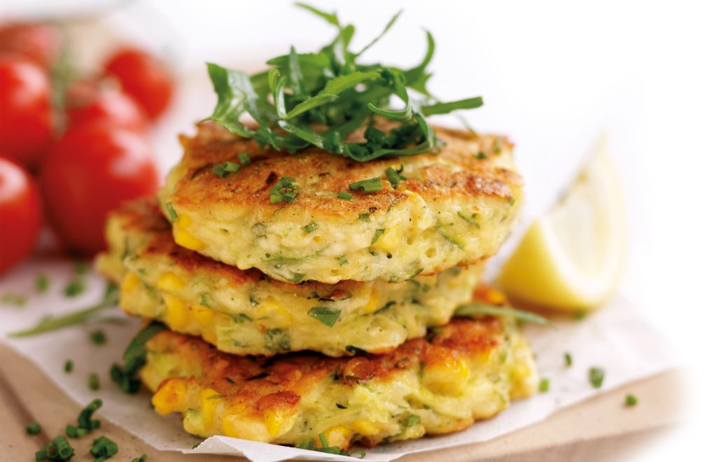Corn and zucchini fritters Corn and zucchini fritters