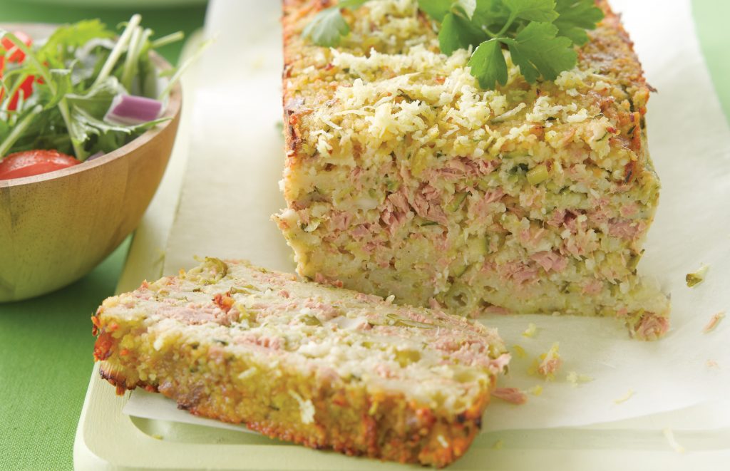 Courgette and tuna loaf Courgette and tuna loaf