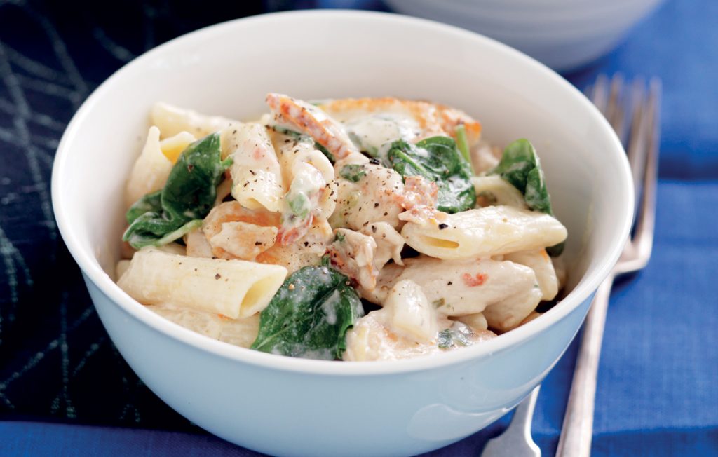 Creamy chicken and sun-dried tomato penne Creamy chicken and sun-dried tomato penne