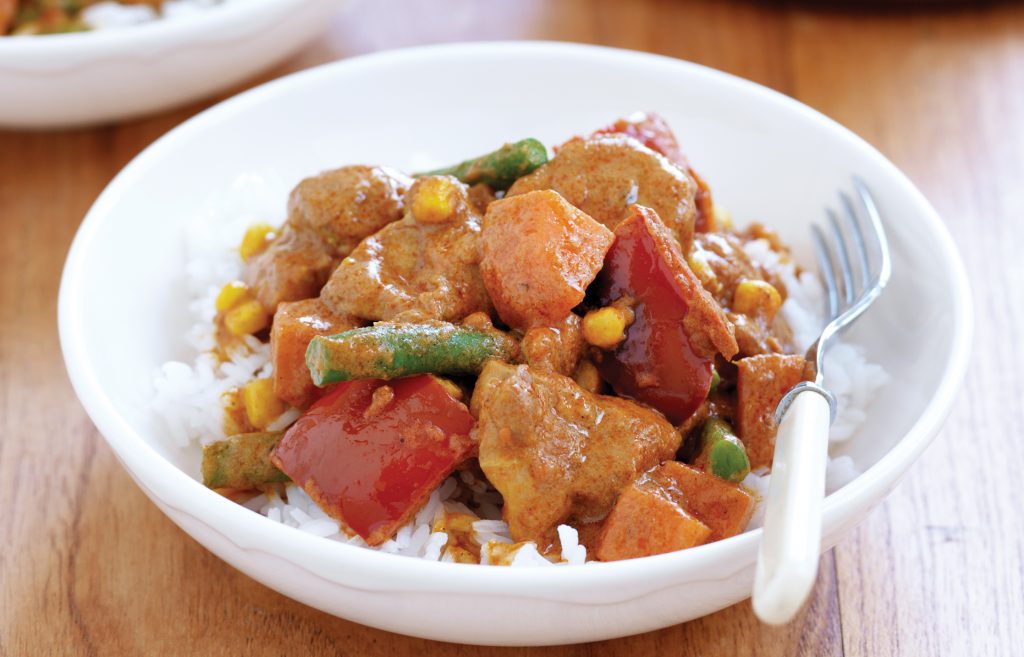 Creamy chicken and vegetable korma Creamy chicken and vegetable korma