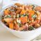 Creamy tofu and pumpkin pasta