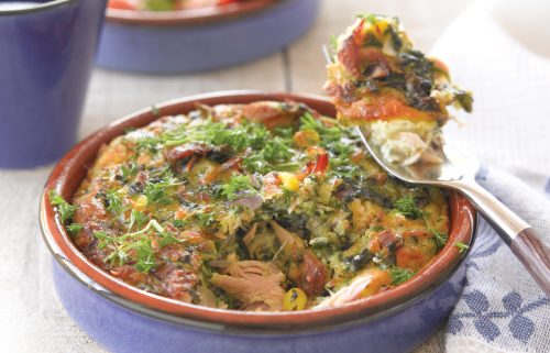 Crustless tuna quiche