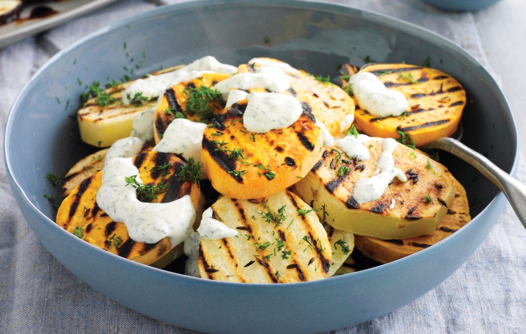 Cumin potatoes with dill sour cream Cumin potatoes with dill sour cream