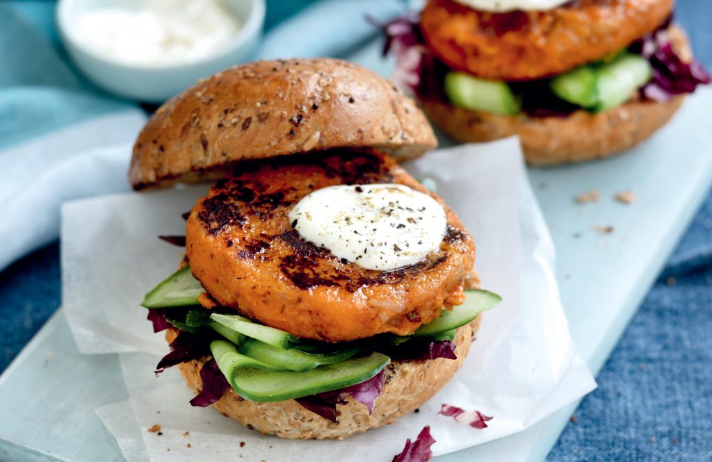 Curried bean burgers Curried bean burgers