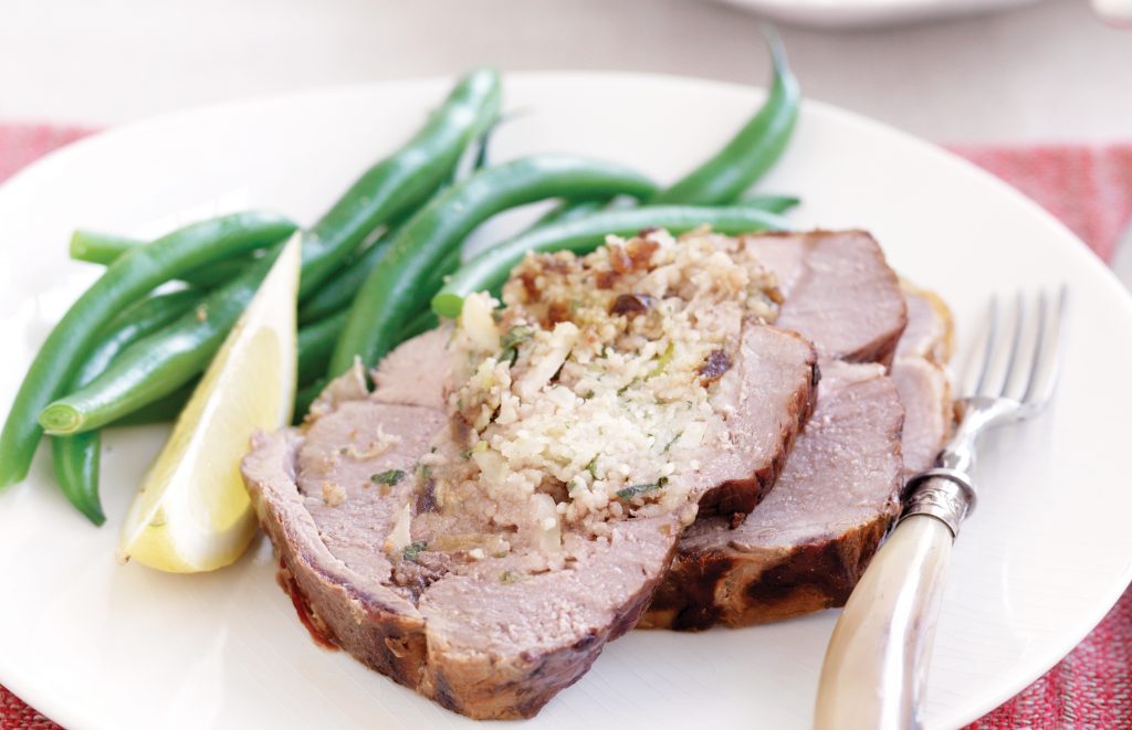 Date and almond baked lamb Date and almond baked lamb