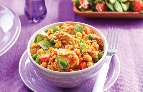 Easy curried chicken and rice