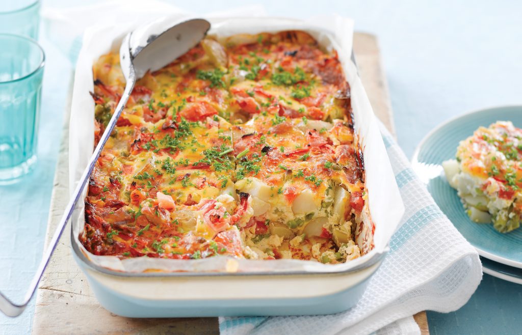 Easy pea and potato frittata Easy pea and potato frittata
