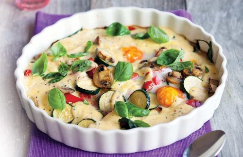 Eggs Florentine salad
