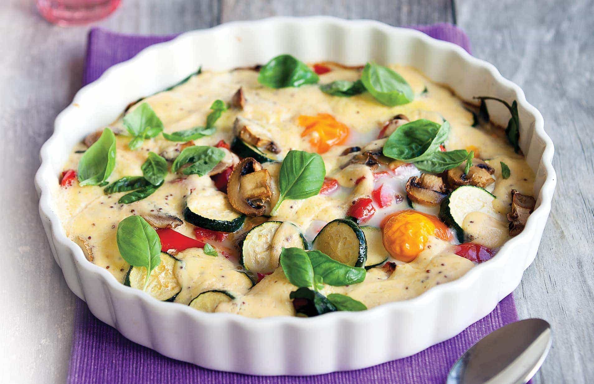 Eggs Florentine salad Healthy Food Guide