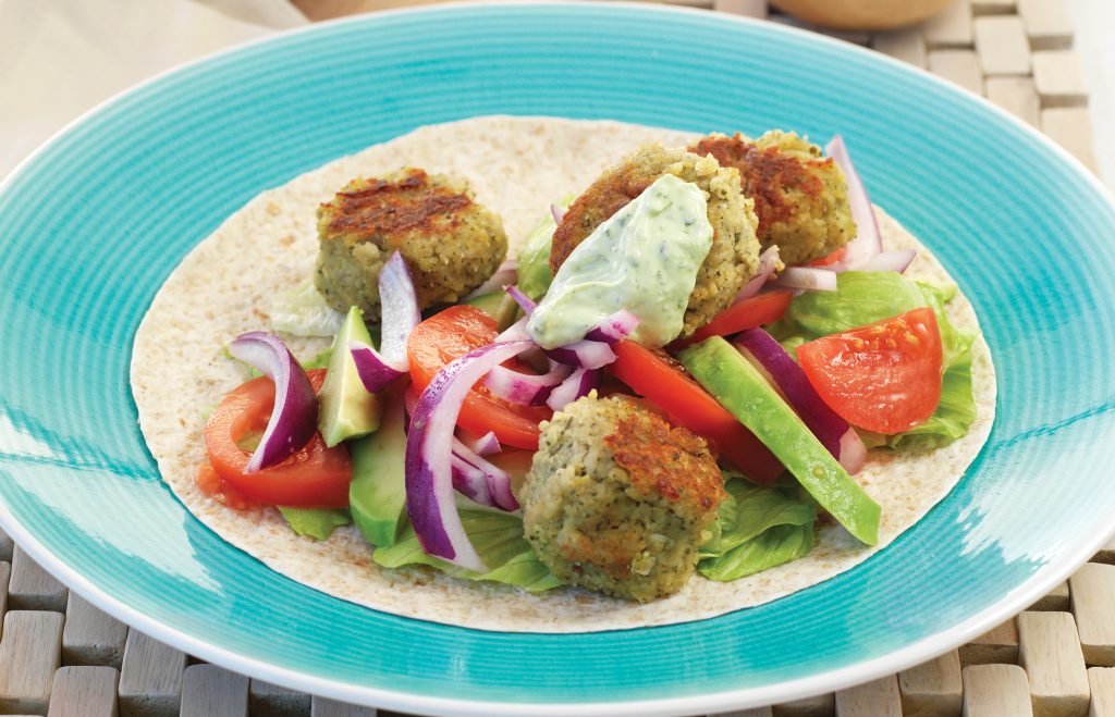 Falafel salad wraps Falafel salad wraps